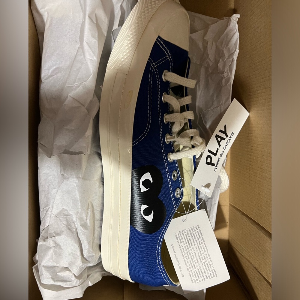 Blue converse x play come des garçons